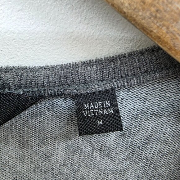 Colleen Lopez Women Open Front Tie Dye Long Sleeve Cardigan Sweater Black Gray M - Picture 10 of 15